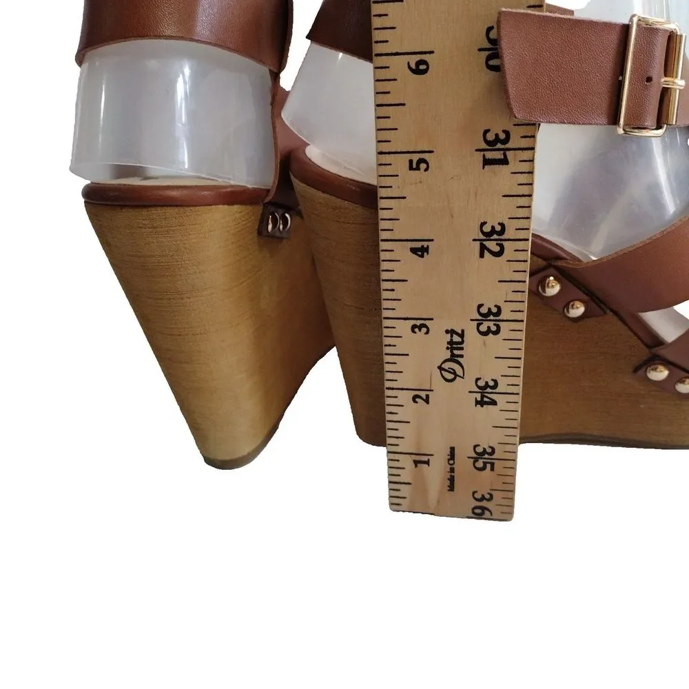 Fergalicious by Fergie Libby Strappy Wedge Stacked 4.5